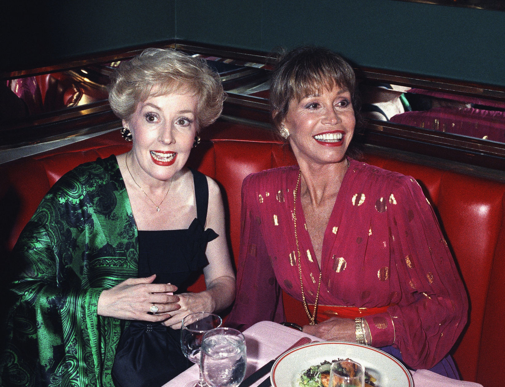 Georgia Engel and Mary Tyler Moore